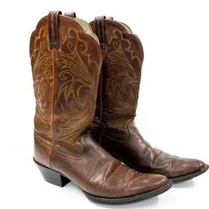Ariat Heritage Floral Brown Cowboy Boots Size 7 B